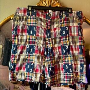 Mickey Mouse Patchwork Shorts NWT